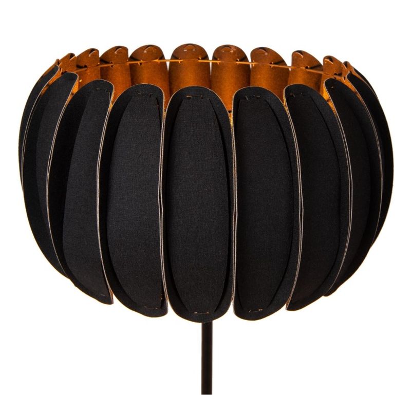 Lucide SPENCER - Stojacia lampa - Ø 40 cm - 1xE27 - Čierna